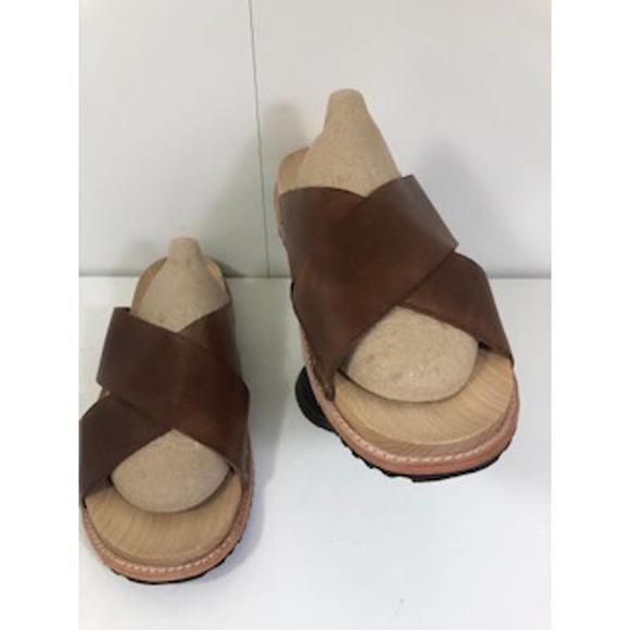 Steven Alan Dr Scholl’s Leather Cross Strap Slip On Sandals Brown Mens US 12 M main image 7